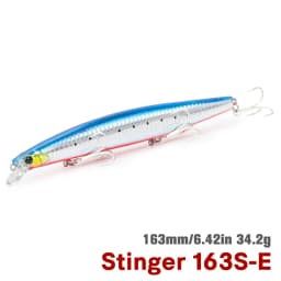 TSURINOYA 163S Ultra Long Casting Sinking Minnow Sea Fishing Lure STINGER 163mm 34.2g Seabass Tuna Saltwater Large Hard Baits