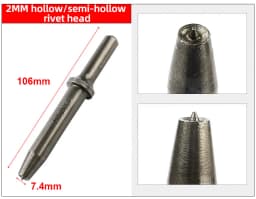 HIFESON 2/3/4/5/6/8MM Pneumatic Rivet Head Semi-Hollow Solid Rivet Head Pneumatic Hammer Traffic Advertising Sign Rivet Head