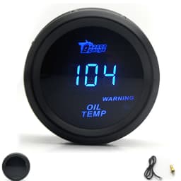 2' 52mm Car Digital Turbo Boost Gauge PSI BAR Water Temp Oil Temp Oil Pressure Gauge Voltmeter EGT Tachometer RPM Gauge