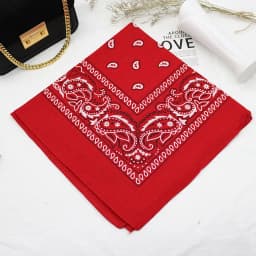 Skull Bandana Square Scarf 100% Cotton Square Handkerchief Hip Hop Sport Paisley Bicycle Head Scarf Woman Scarves For Neck