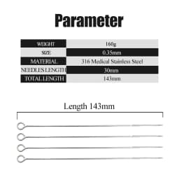 50/100pcs Tattoo Needles 0.35mm RL RS RM M1 Stainless Steel Tattoo Needle For Tattoo Tips Machine Supplies