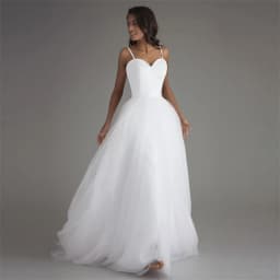 Customized Spaghetti Strap Beach Wedding Dresses White Tulle with Sashes Boho Bridal Gown A-line Bride dress Vestido Noiva Praia