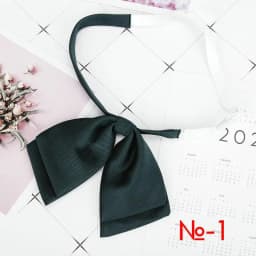 Ladies Bank New Solid Collar Bow Tie Women's Cute Bow-knot Japanese Girl Bowtie Butterfly Cravats Suits Jk Uniform Accessories