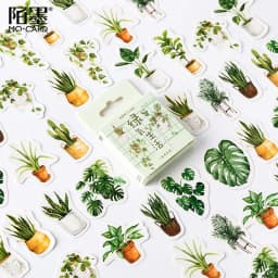 46pcs Misty Forest Decorative Stickers Scrapbooking Labels Diary Stationery Album Phone Ins Scenery Journal Planner Accessories