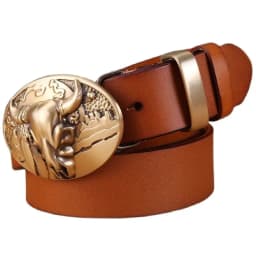 red 2020 solid brass buckle high quality camel belts for men leaf cow 3.8 cm wide strap girdle full grain 100% genuine leather
