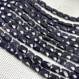 Natural Stone Crystal Agate Beaded Rectangle Faceted Turquoises Scattered Beads for Jewelry Making DIY Necklace Bracelet Gift