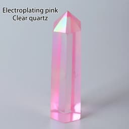 36 colours Crystal Hexagonal Prism Natural Rose Quartz Wand Energy Amethyst Tower Home Furnishing Decoration