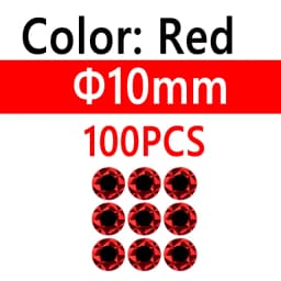 100pcs 2D Metal Jigs Lure DIY Fish Eyes Holographic Flat Fishing Fly Eyes Sticker for Slow Jigging Fishing Lure Baits 3mm-12mm