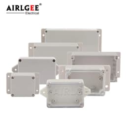 Wall Mounted Outdoor Gray Plastic Enclosures Custom IP65 ABS Waterproof Electrical Junction Box Eith Ear Electrical Project Box