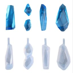4Pcs Silicone Epoxy Mold Pendant Casting Mould Handmade DIY Crafts Jewelry Making Tool