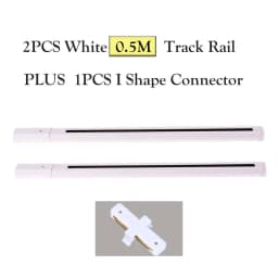 LED Track Light Rail 0.5M 1M Aluminum 2 Wire Electrified Rails With Spots Led Track Lamp Rail Track Lighting For Store Home