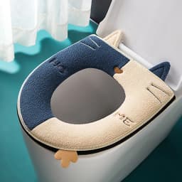1pc Universal Toilet Seat Thickened Mat Soft Warm Washable for Home Decor Closestool Mat Seat Case Coral Toilet Lid Accessories