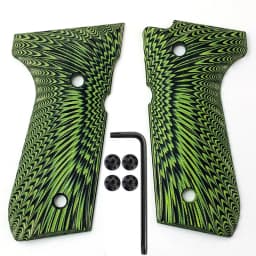 1pair G10 Grips 92fs Grips , 92 Fs, M9, 92a1, 96a1, Full Size Gun Grips with Screws , Sunburst Texture