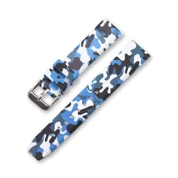 Universal Camouflage Silicone Watch Strap Army Green Jungle Hunting 20mm 22mm 24mm Outdoor Sports Watch Band