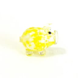 Different Styles Murano Glass Pig Mini Figurines Cute Tiny Animal Craft Ornaments Home Table Fairy Garden Room Kawaii Decoration