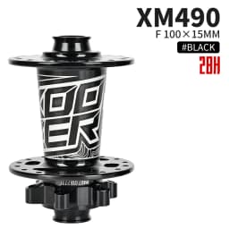 KOOZER XM490 Front Hub NBK 2 Bearing Cube Bushings 100x9MM 100x15MM 28/32/36 Holes Black Red