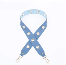 PU Leather Rivet Bag Strap Women Shoulder Crossbody Bag Belt Solid Wide Strap Bag Part Accessories Female Messenger Bag Strap