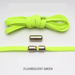New Flat No Tie Shoelaces Elastic Metal Lock Shoe laces Special Creative Kids Adult Unisex Sneakers Shoelace Fast Lazy Laces