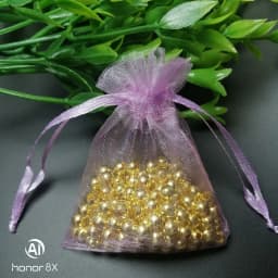 1000pcs Small Plain Organza Bags Drawstring Pouch Jewelry Packaging bag Drawable Birthday party Wedding Gift bags Candy Pouches