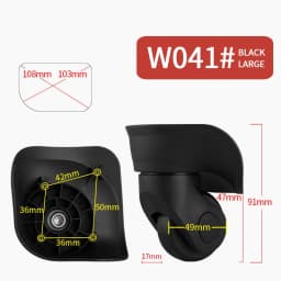 Luggage Wheel Replacement Wheels Suitcase Accessories Universal Casters Rolling Luggage Suitcase Wheeled Accessories Bags Caster