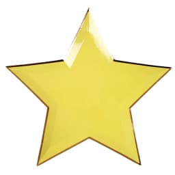 8pcs Colorful Gold Foil Star Disposable Tableware Kids Birthday Favors Decoration Paper Plates Wedding Birthday Party Supplies