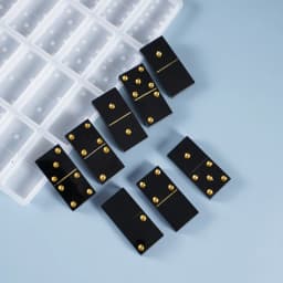 Crystal Epoxy Resin Game Mold Dominoes Casting Silicone Mould DIY Crafts Jewelry Making Tools