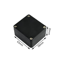 Black and white outdoor waterproof box Plastic box Electronic engineering box instrument waterproof junction box shell