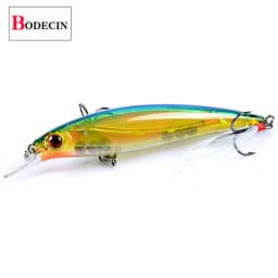 Jerkbait Minnow Fishing Lures Hard Plastic Bait Artificial Lure Bass Pike ABS Wobbler for Fish Hooks Crankbait 3D Eyes Sea 1pcs