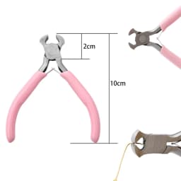 Cute Pink Color Handle Anti-slip Splicing and Fixing Jewelry Pliers Tools & Equipment Kit for DIY Jewelery Making Needlework