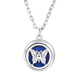 Fashion Aromatherapy Diffuser Star Moon Necklace Stainless Steel High Quality Heart-Shaped Essential Oil Lockets Pendant Jewelry