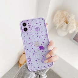 Cartoon Planet Stars Shockproof Phone Case For iPhone 17 16 15 11 12 13 14 Pro XR XS X Mini 16 15 14 Plus Cute Back Cover Coque