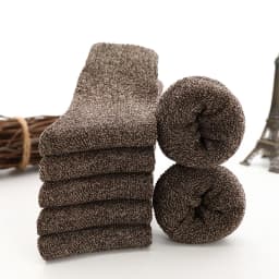 5 Pairs Thicken Socks Men High Quality Towel Keep Warm Winter Socks Cotton Christmas Gift Socks For Man Thermal Size 38-45