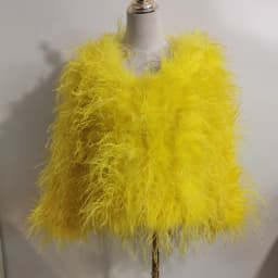 Winter Ostrich feathe Jacket Feather Coat Casual Long-sleeved Australia Imported feathe Jacket Ladies Nightclub Coat