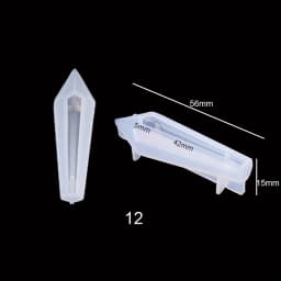 Quartz Shard Silicone Mold Crystal Point Mould Epoxy Resin Pendant UV Resin Craft Supplies UV Resin Epoxy Mold DIY Jewelry 1PC