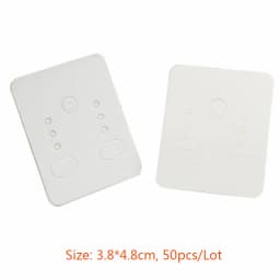 Kraft Paper Ear Stud Hang Tag Jewelry Display Card Necklace Kraft Paper Tag Ear Studs Bracelet Paper Hang Price Tag 50pcs/Lot