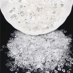 3mm 4mm 5mm 6mm Transparent Crystal Sequin Cup Flat Round PVC Loose Sequins for Diy Handmade Sewing Accessories 10g