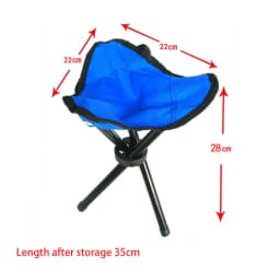 Outdoor Leisure Portable Folding Chair Three-Legged Stool Camping Travel Picnic Outdoor Activities Fishing Accessories