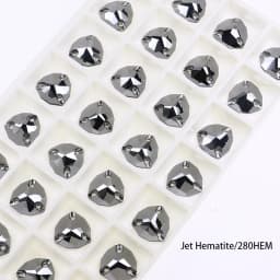 Crystal Rhinestones Fat Triangle All Color Sew On Stones Glass High Quality Flatback Sewing Rhinestone For Clothes Dress Shoes