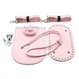 Handmade DIY Leather Bag Bottom Handbag Woven Set Shoulder Strap Crossbody Handle Crochet Bags Knitting Hardware Accessories