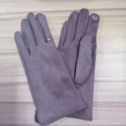 Women's Winter Plus Velvet Thicken Warm Touch Screen Gloves Elegant Pearl Suede Windproof Full Finger Cycling Driving Gloves K43