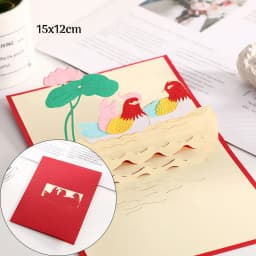 3D Pop Up Love Card Valentines Day Wedding Invitation Anniversary Greeting Cards for Couples Wife Husband Gift With Envelopes
