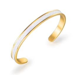 ZORCVENS New Leather Cuff Bracelets Bangles Men Women Gold Color Stainless Steel Bangle Unisex Pulseras Luxury Fashion Jewelry