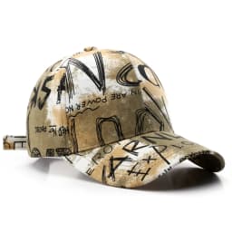 FS Winter Black Red Graffiti Print Baseball Caps For Men Cotton Women Trucker Hat Streetwear Hip Hop Cap Gorras Para Hombre 2026