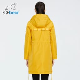 ICEbear 2023 new fall women's coat with a hood casual wear quality fashion autumn parka brand clothing GWC20035D