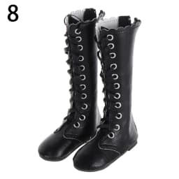 1Pair 7.8CM Mini PU Leather Boots Shoes for 1/3 BJD Doll Toy Accessories Handmade Cute Doll Shoes Child Toys Birthday Gifts
