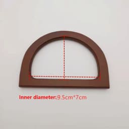 Wooden Round Arm-in-arm Handle Eco-friendly Bag Accessory Handle Unique Design Handcrafted Fashion DIY Braided bag Accessories