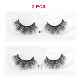 Magnetic Mink Eyelashes 2/3/5/10 Pairs Soft False Eyelashes Natural Magnetic Mink Lashes Liquid Eyeliner Tweezer Sets Makeup Hot