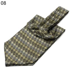 Men Vintage Polka Dot Wedding Formal Cravat Ascot Self British Style Gentleman Polyester Silk Paisley Neck Tie Suit Wedding