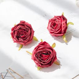 5 Pcs Artificial Roses Head Valentine Decora Home Room Wedding Wreath Bridal Accessories Clearance Garland Material Fake Flowers
