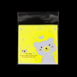 50/100 Pcs 10x13cm Opp Self-Stick Transparent Packing Bear Owl Cookie Candy Wedding Birthday Christmas Party Gift Bag Wholesale